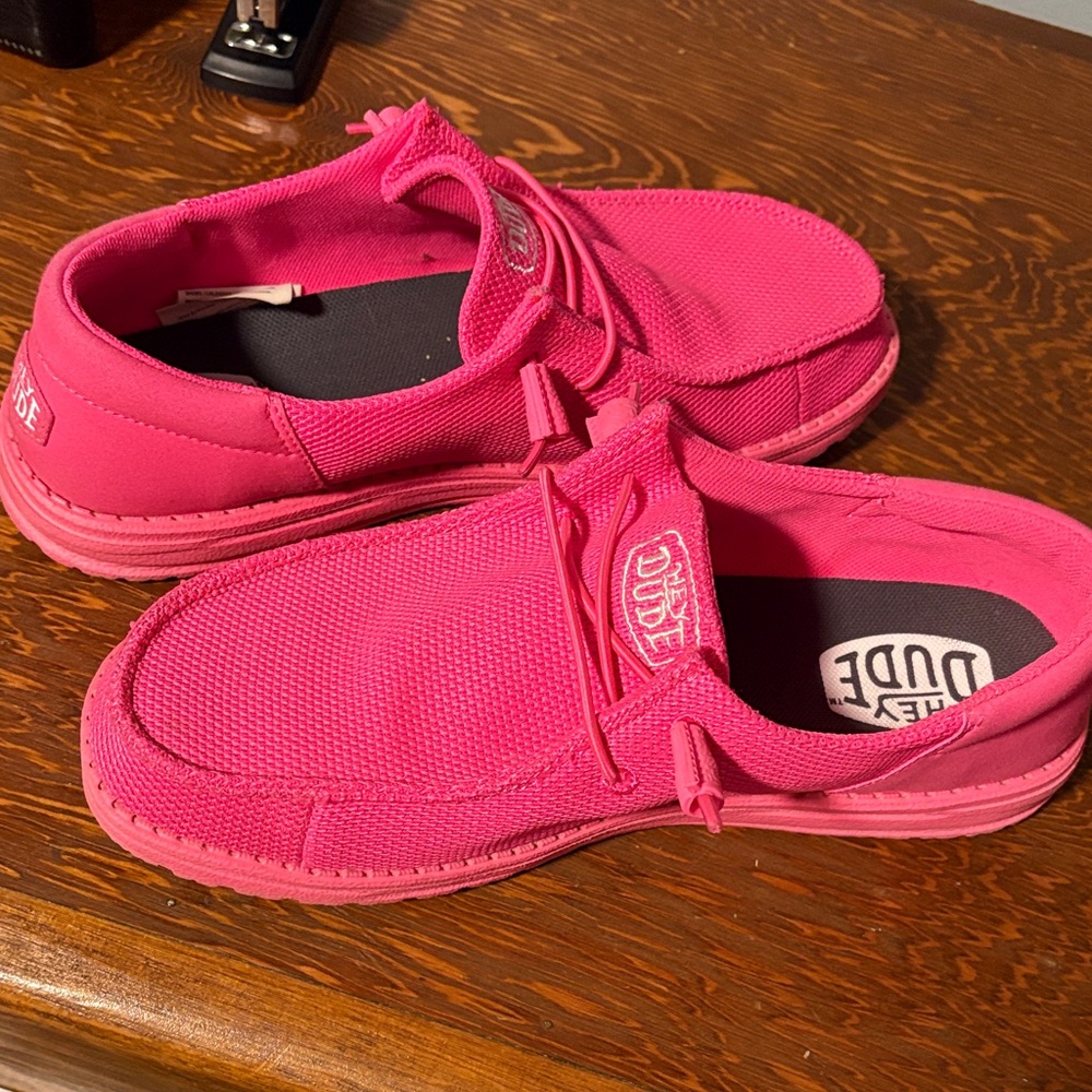 Hey Dude Fuchsia Slip-On Shoes